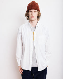 Chemise Homme en Gabardine de Coton Blanc Storm