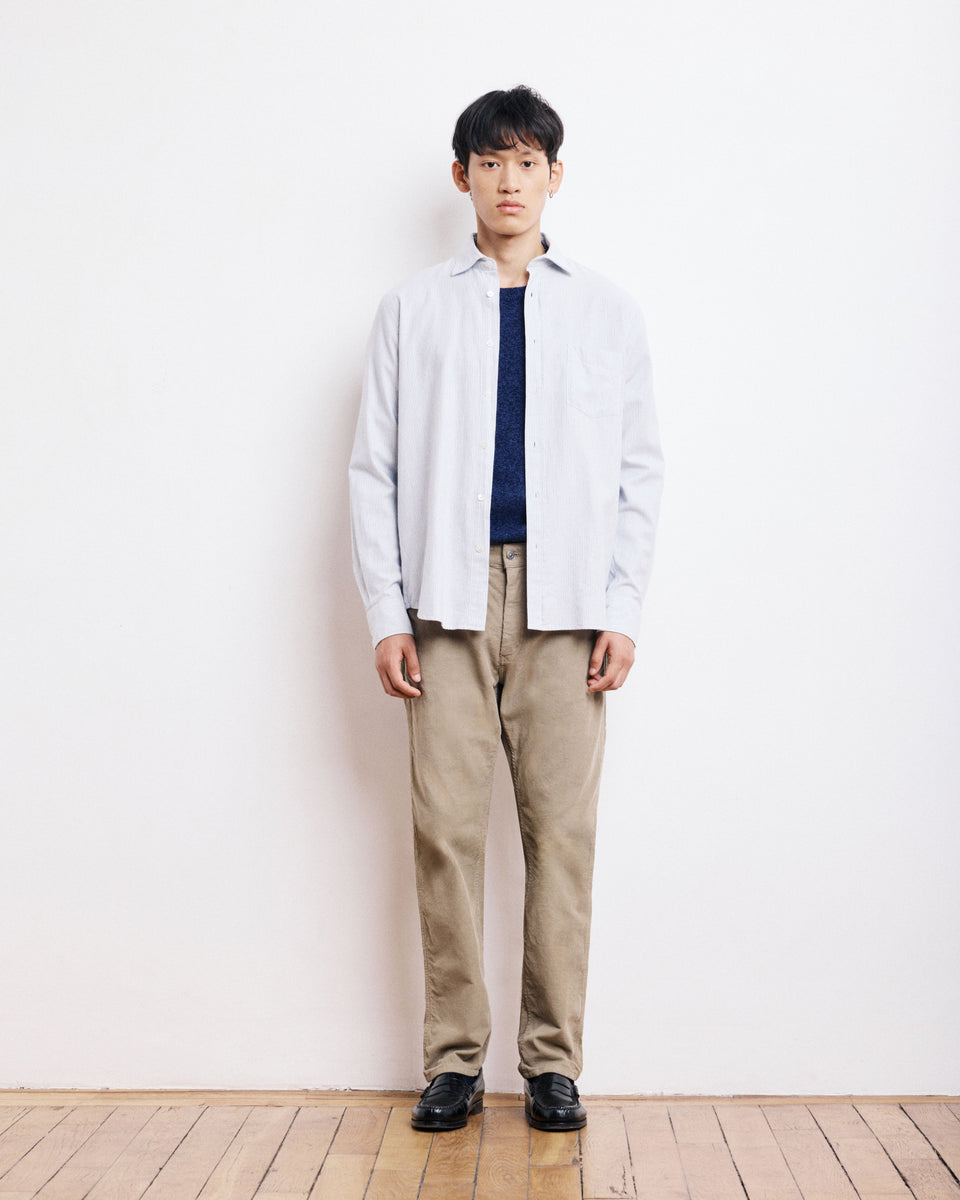 Camisa Hombre en Garbadina Algodón cepillado Paul - Image alternative