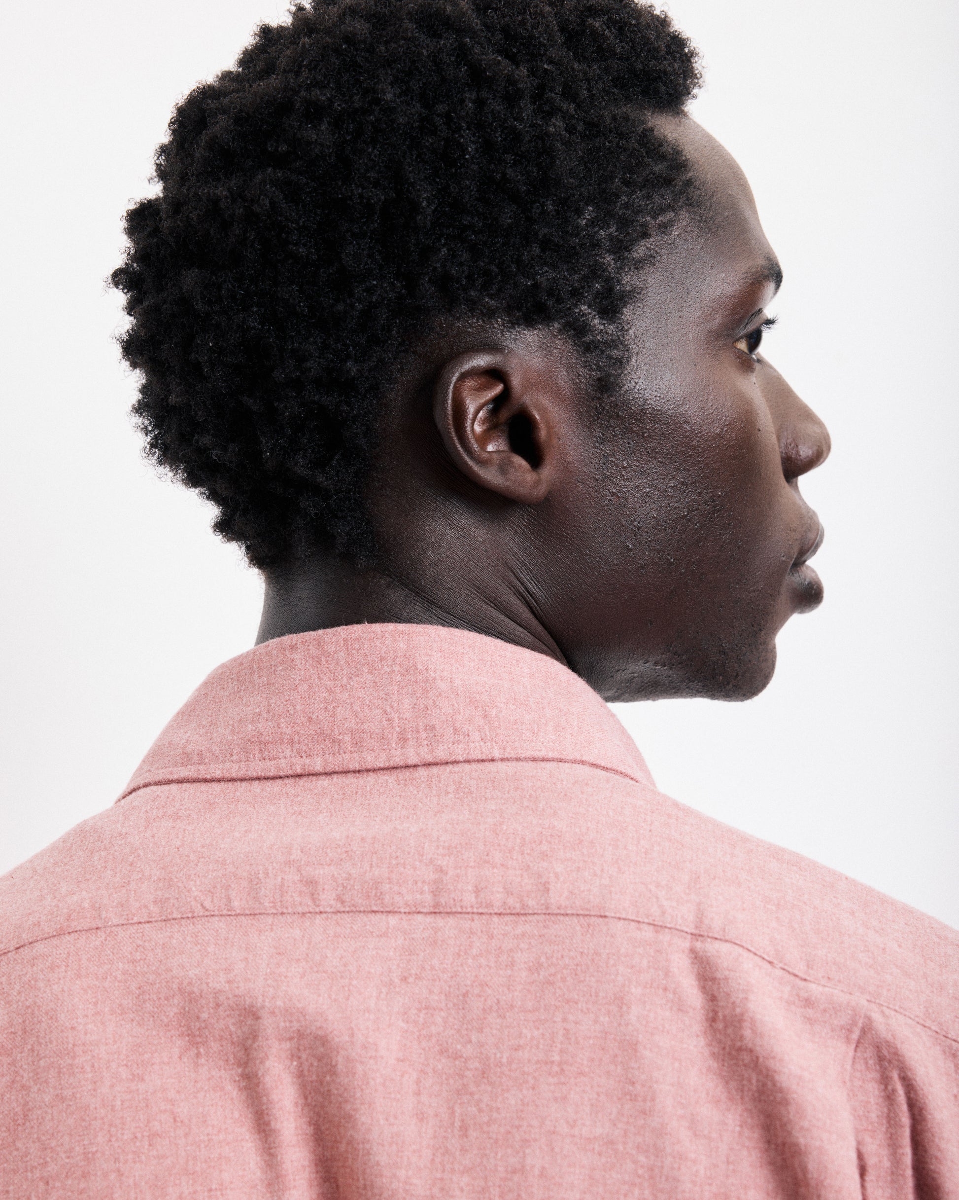 Chemise Homme en Flanelle de Coton Rouge Paul