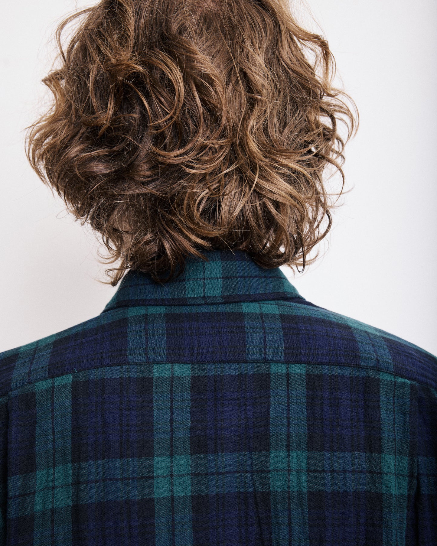 Chemise Homme en Coton Double Face à Carreaux Bleu & Vert Paul