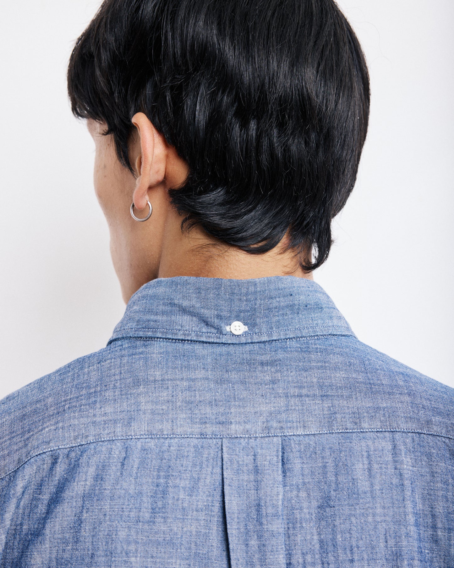 Chemise Homme en Chambray Bleu Indigo Pitt