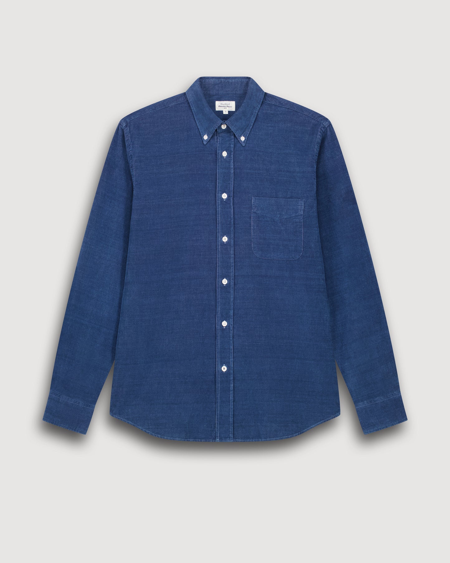 Pitt Men's Indigo Blue Corduroy Shirt