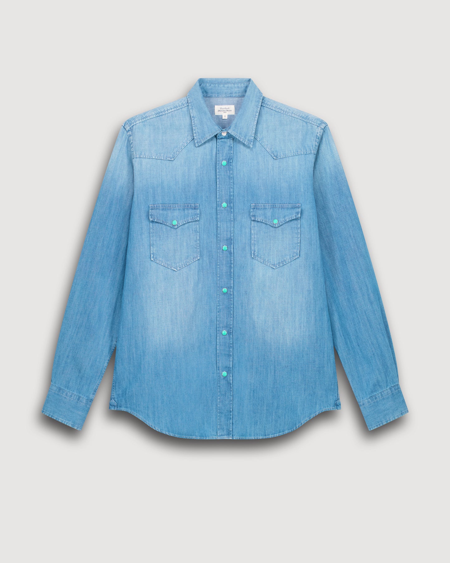 Chemise Homme en Denim Bleu Indigo Phoenix