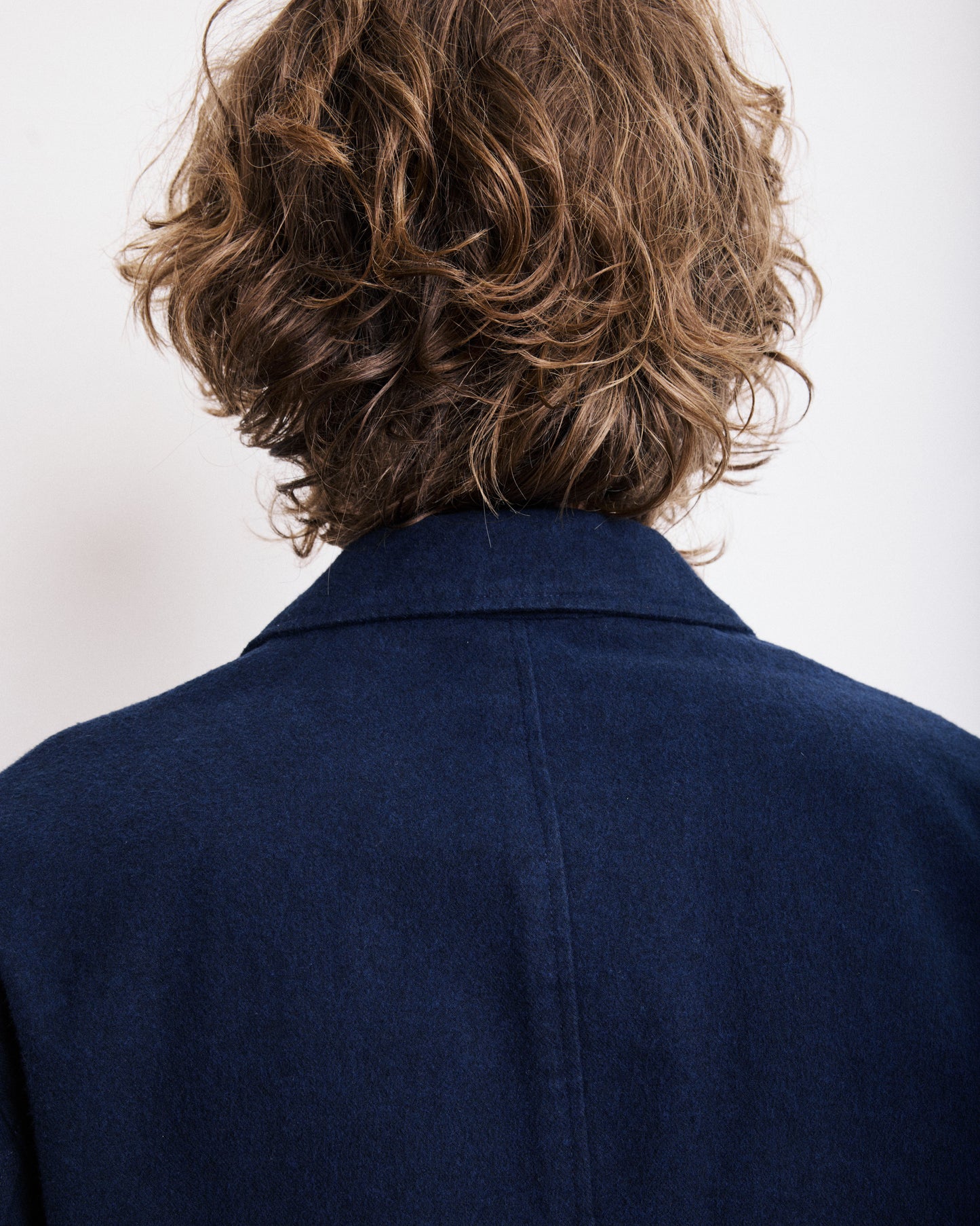 Veste Homme en Moleskine de Coton Bleu Marine Joey