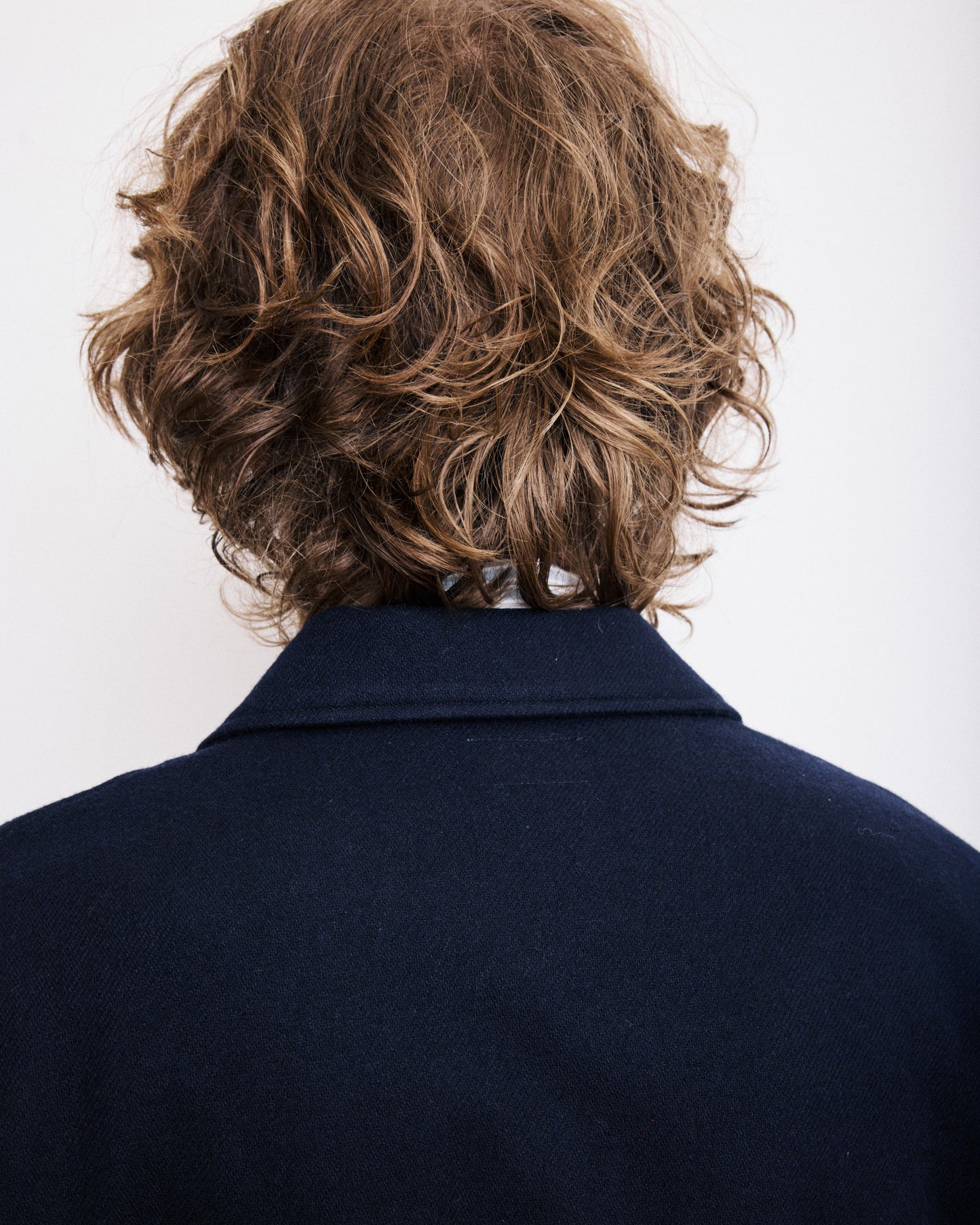 Veste Homme en Flanelle de Laine Bleu Marine Day