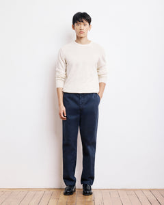 Pantalon Homme en Chino Bleu Marine Tex