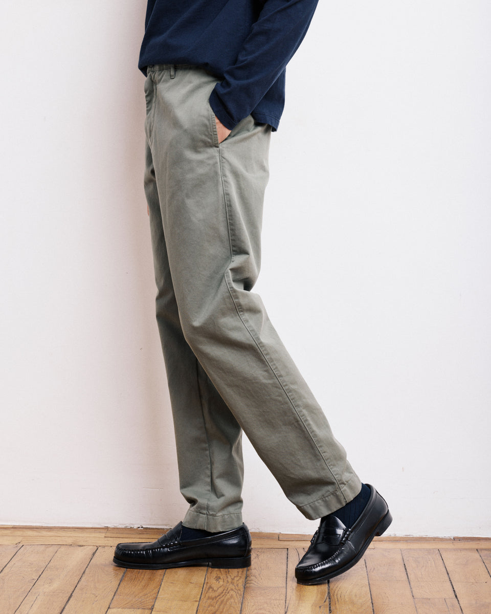 Hose für Herren aus Chinos-Stoff in Militärgrün Tex - Image 3