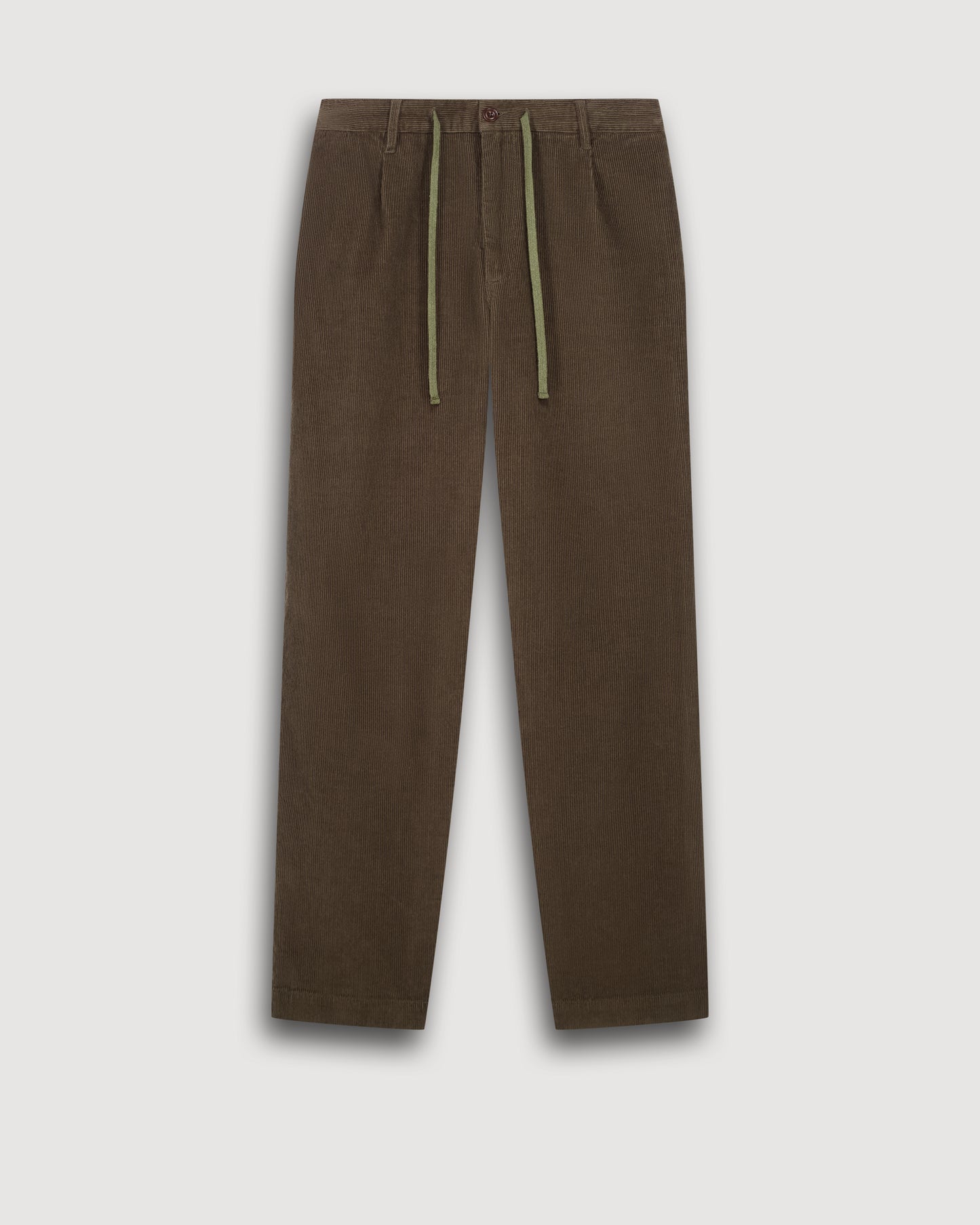 Pantalon Homme en Velours Côtelé Vert Olive Tanker