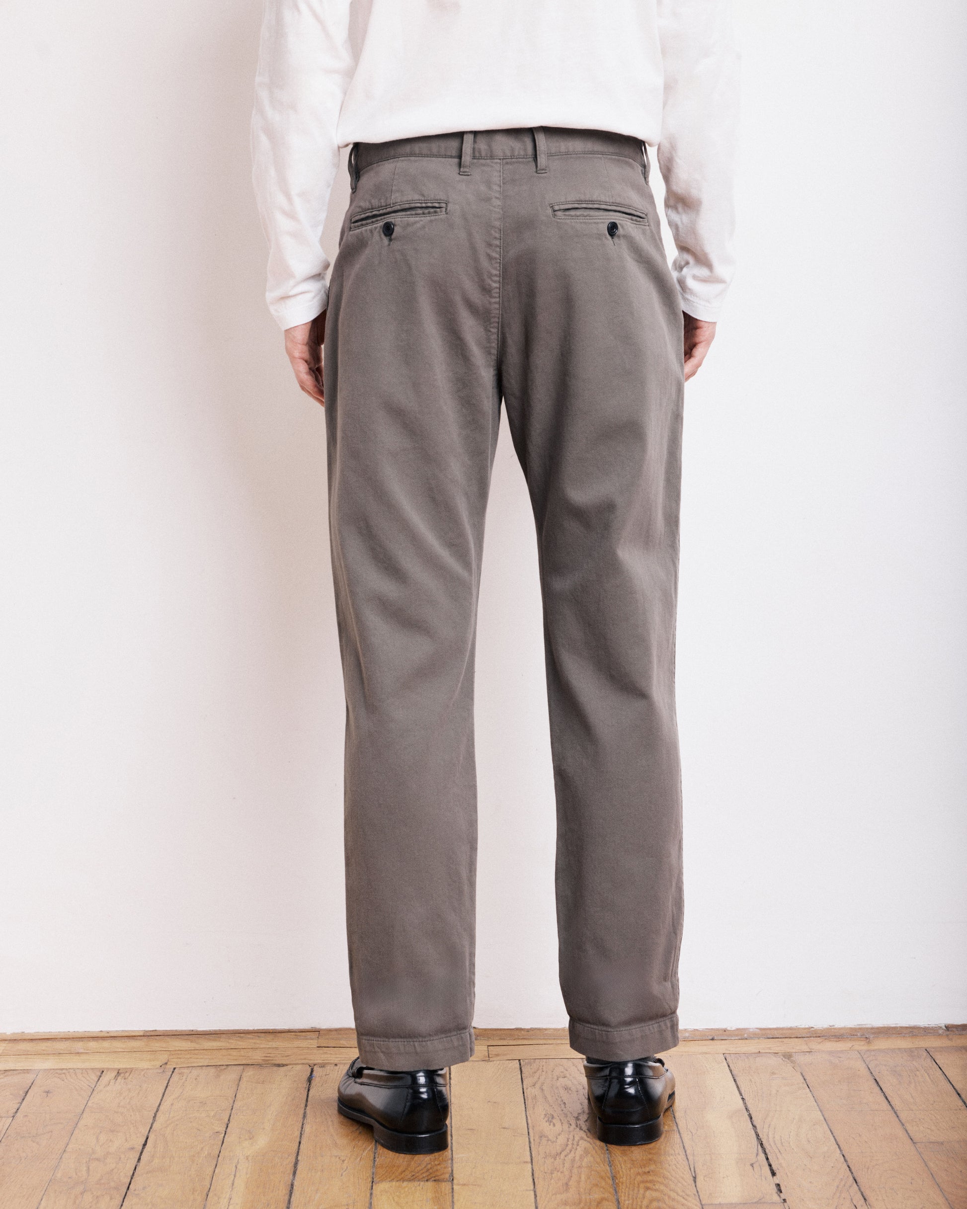 Pantalon Homme en Piqué Vert de Gris Tyron