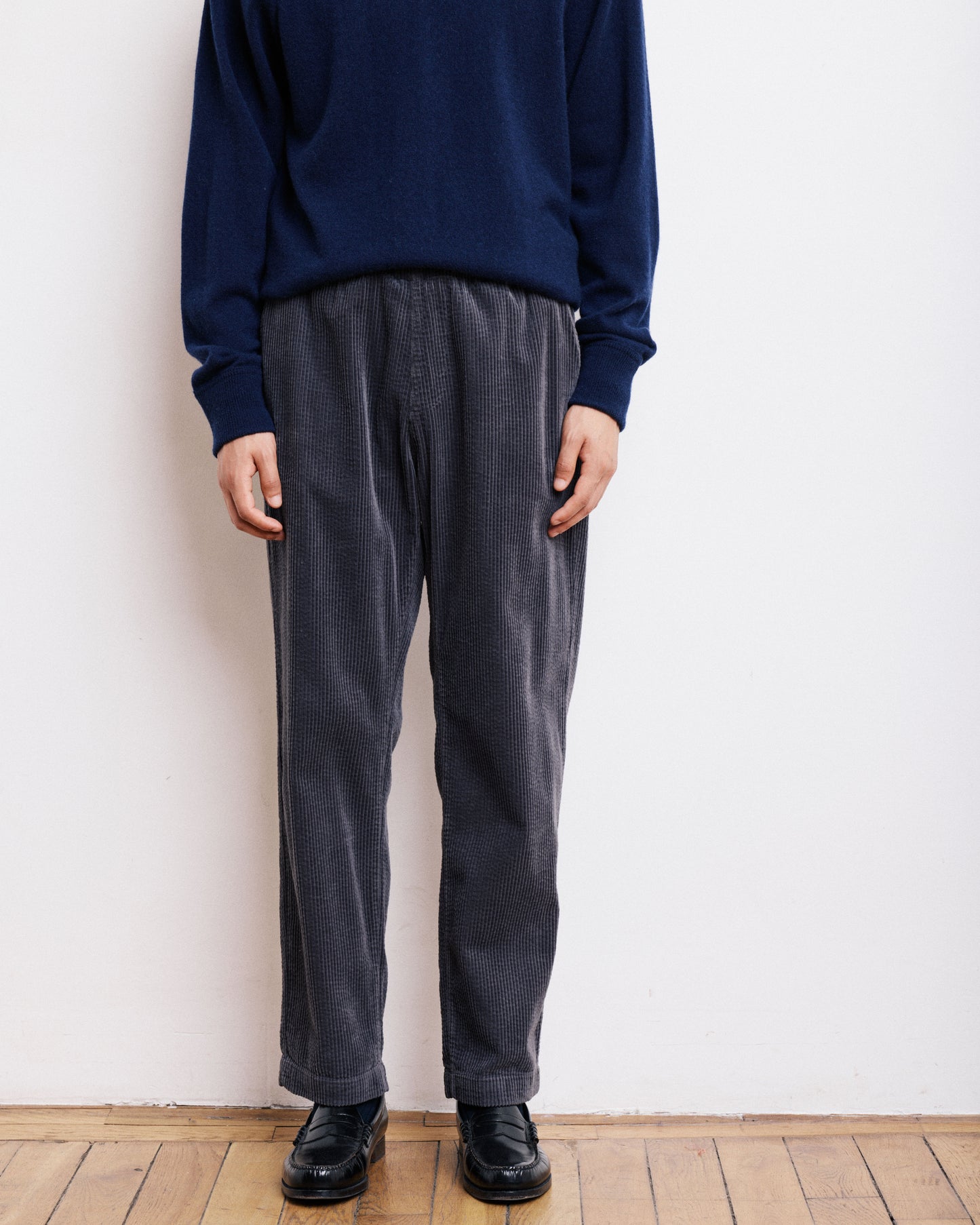 Pantalon Homme en velours cotelé seersucker Carbone Joggy