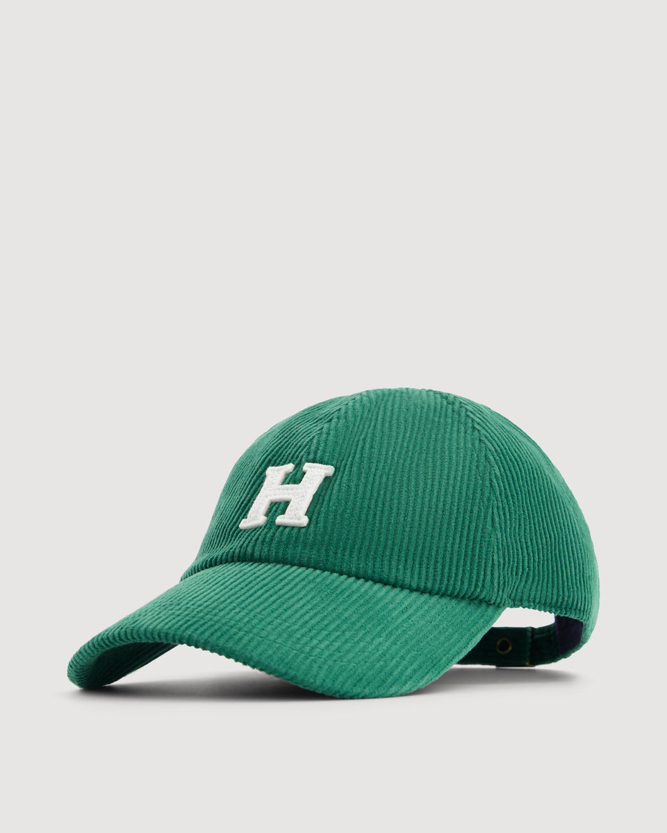 Cap H Men's Green Corduroy Cap - Image 3