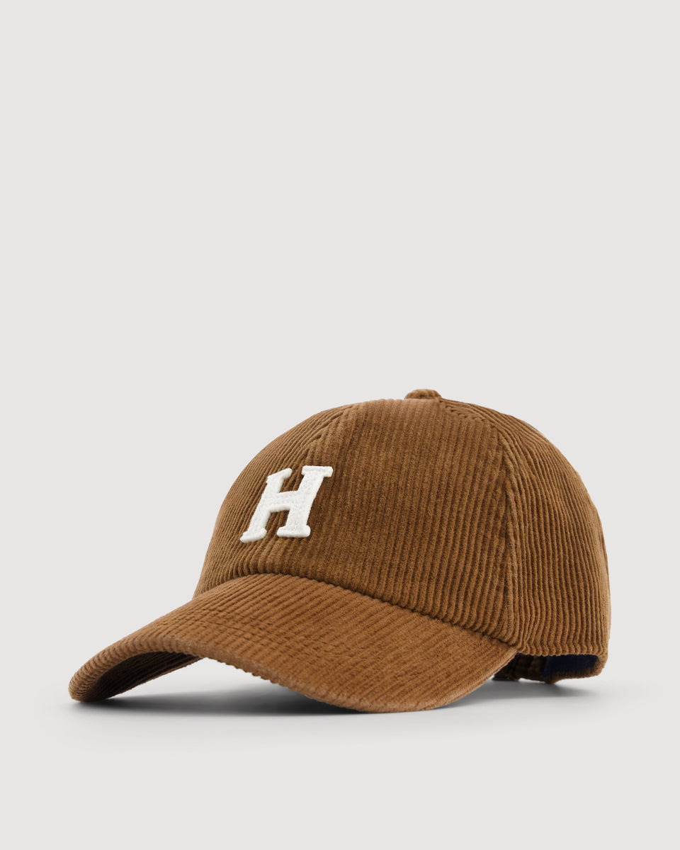 Cap H Men's Brown Corduroy Cap - Image 3