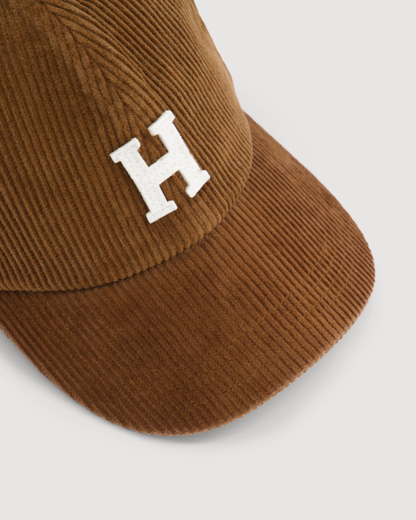 Casquette Femme en Velours Côtelé Caramel Cap H