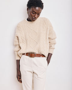 Ceinture Femme en Cuir Marron Angus