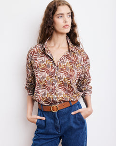 Ceinture Femme en Cuir Camel Aronde