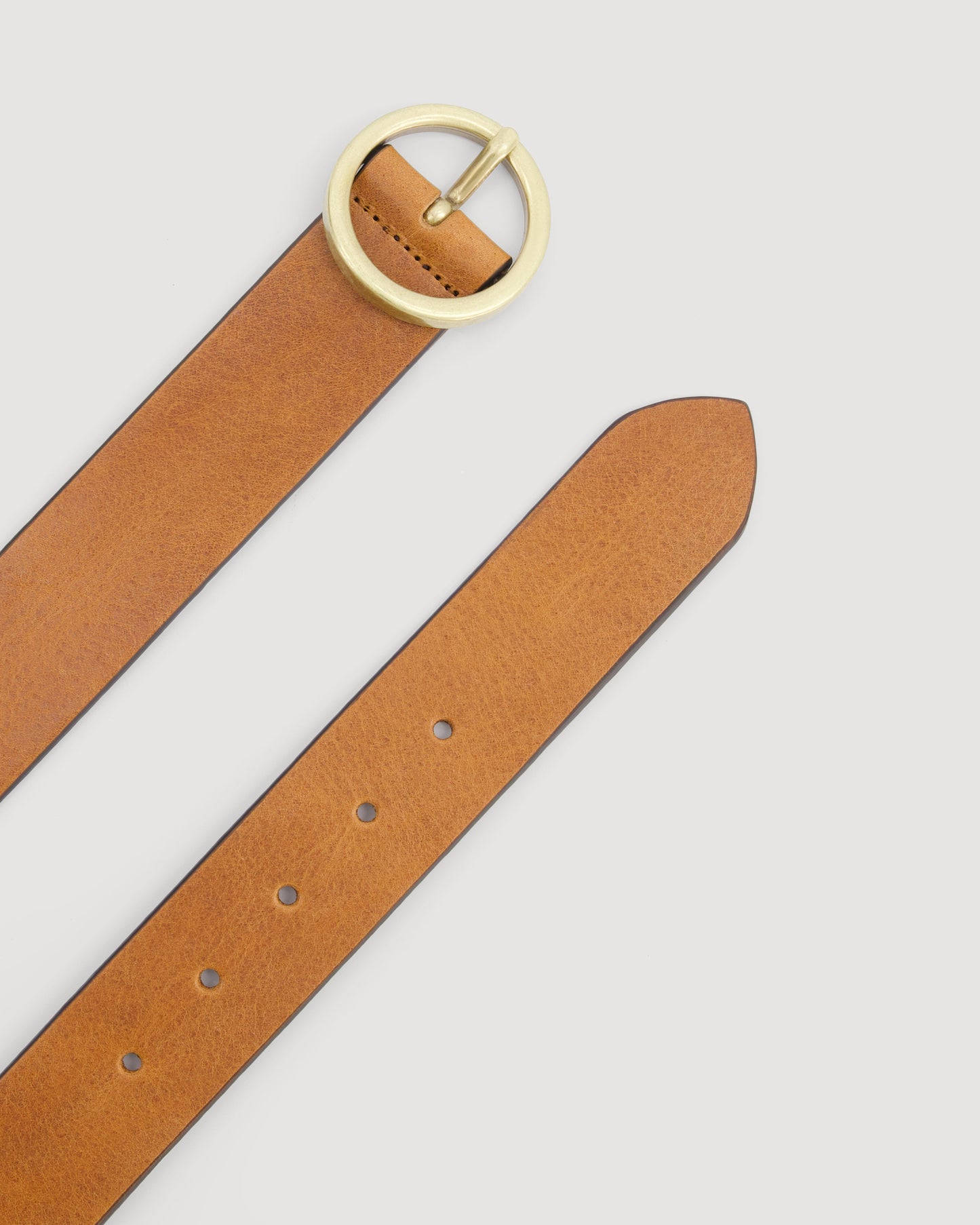 Ceinture Femme en Cuir Camel Aronde
