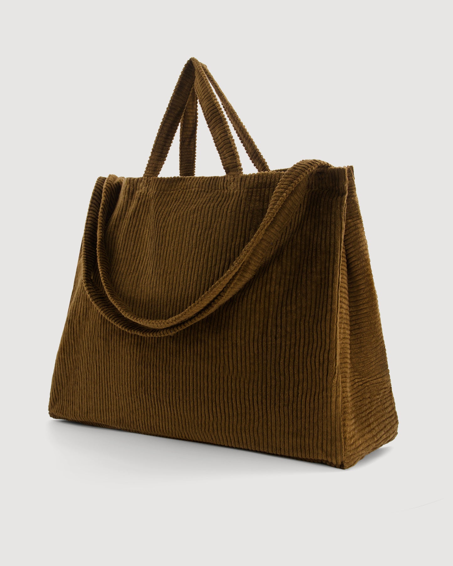 Sac Femme en Velours Côtelé Mocha Large Bag