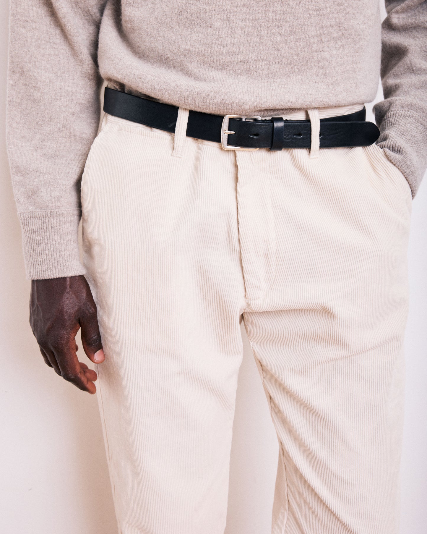 Ceinture Homme en Cuir Noir Austin