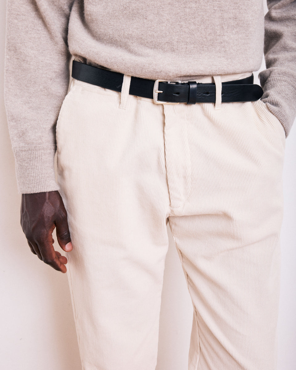 Austin Men's Black Leather Belt - Image alternative