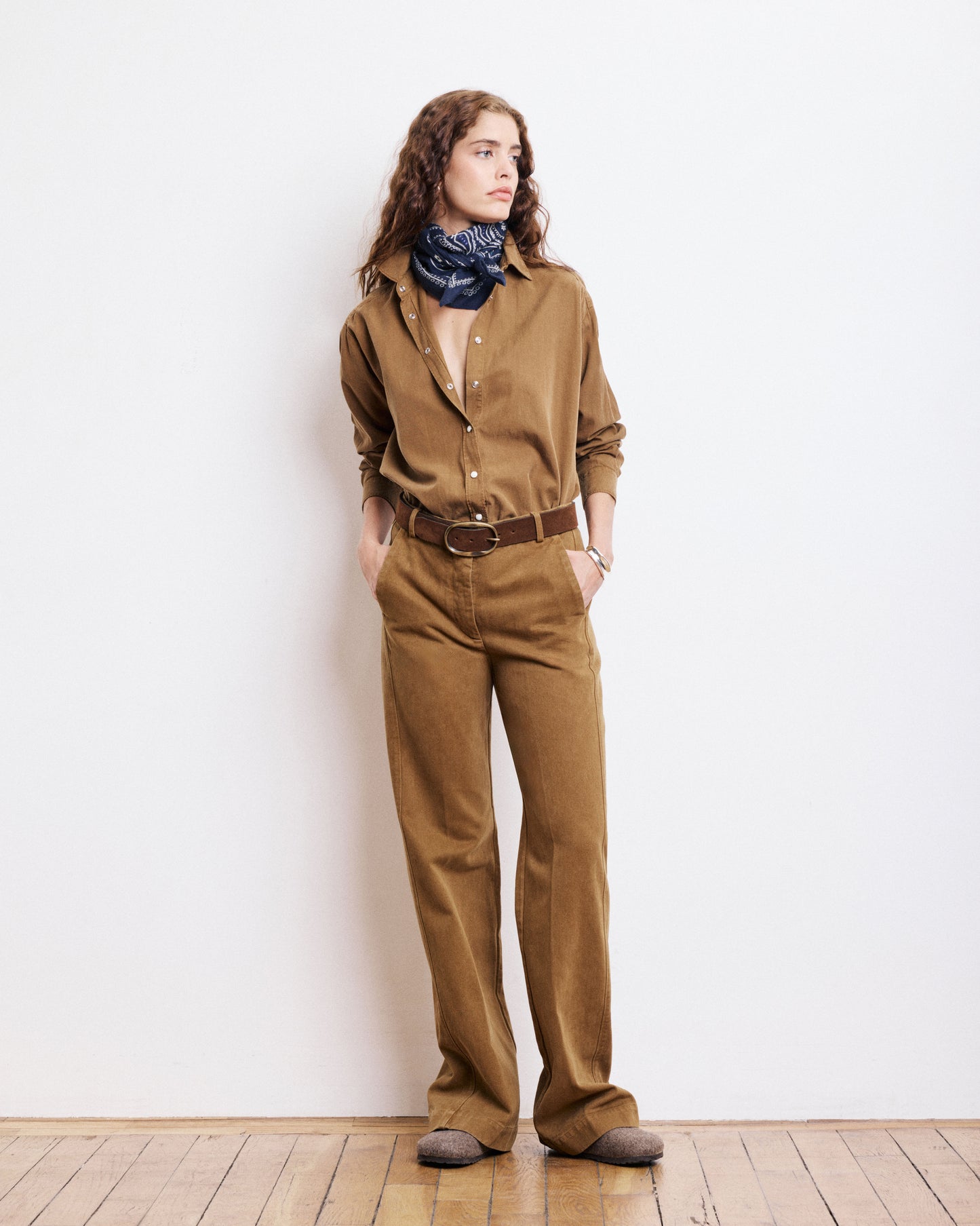 Chemise Femme en Tencel, Coton & Lin Mocha Cinema