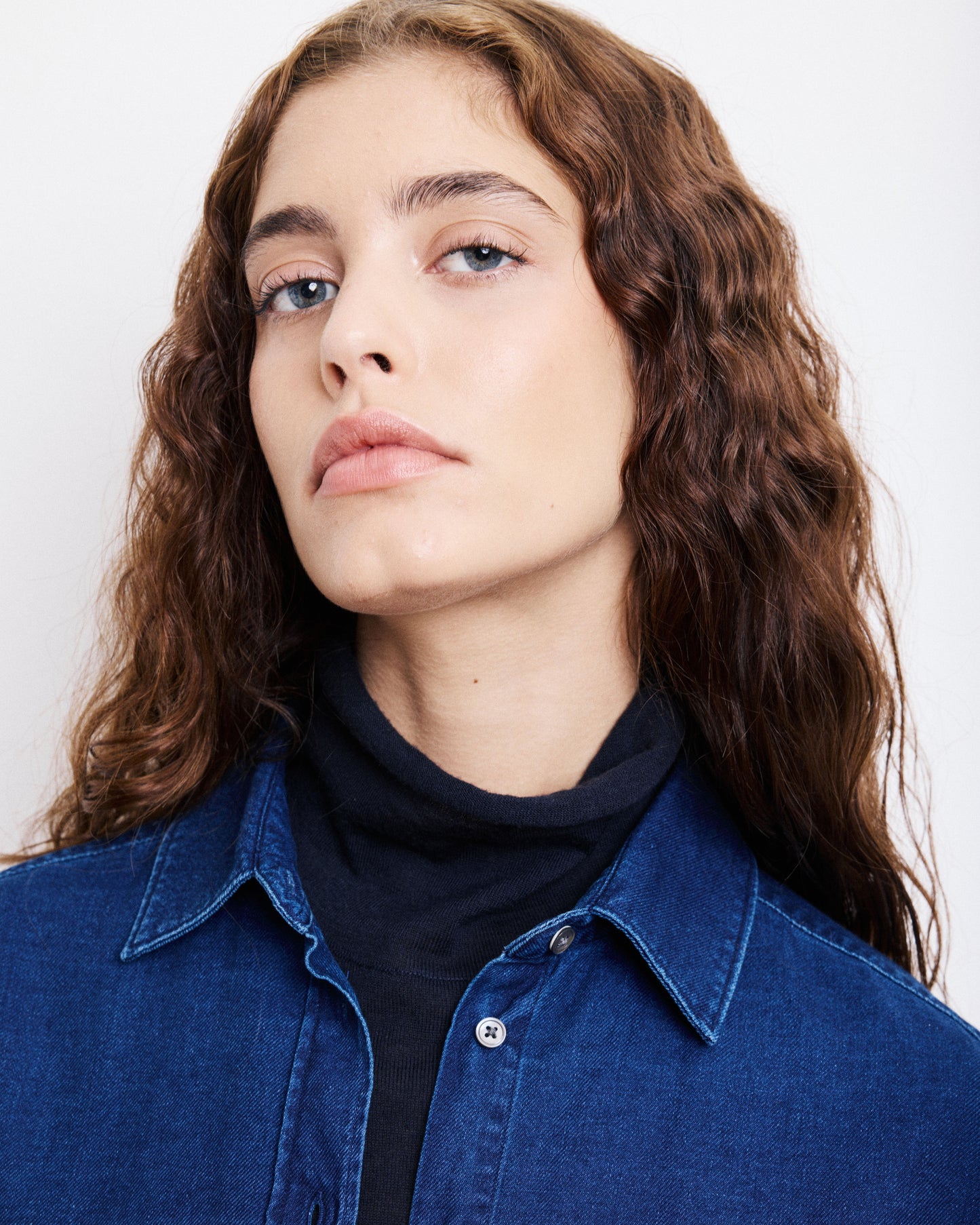 Chemise Femme en Coton Bleu Indigo Cinema