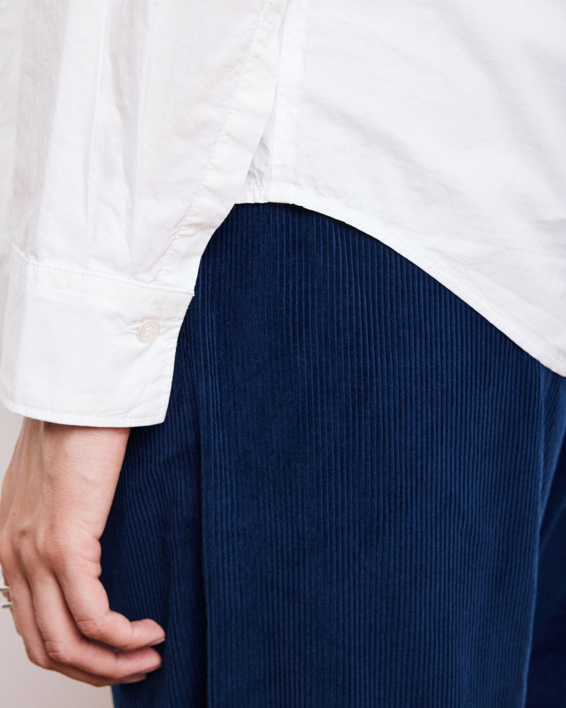 Chemise Femme en Popeline de Coton Blanche Coraz