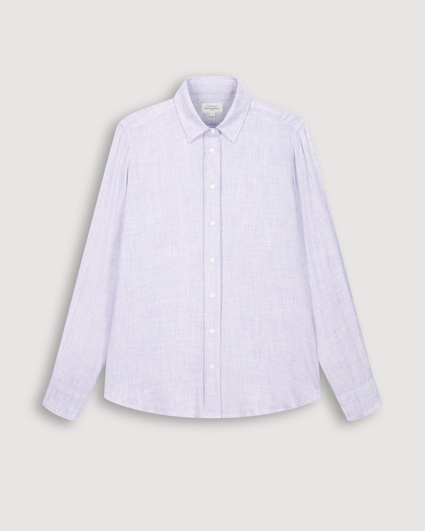 Coraz Women's Heather Blue Wool & Viscose Shirt