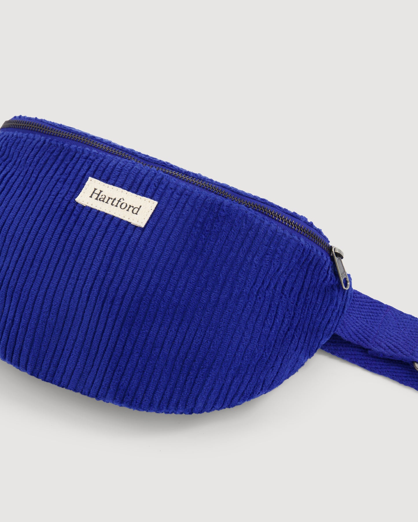 Banane Femme en Velours Côtelé Bleu Etna Bag