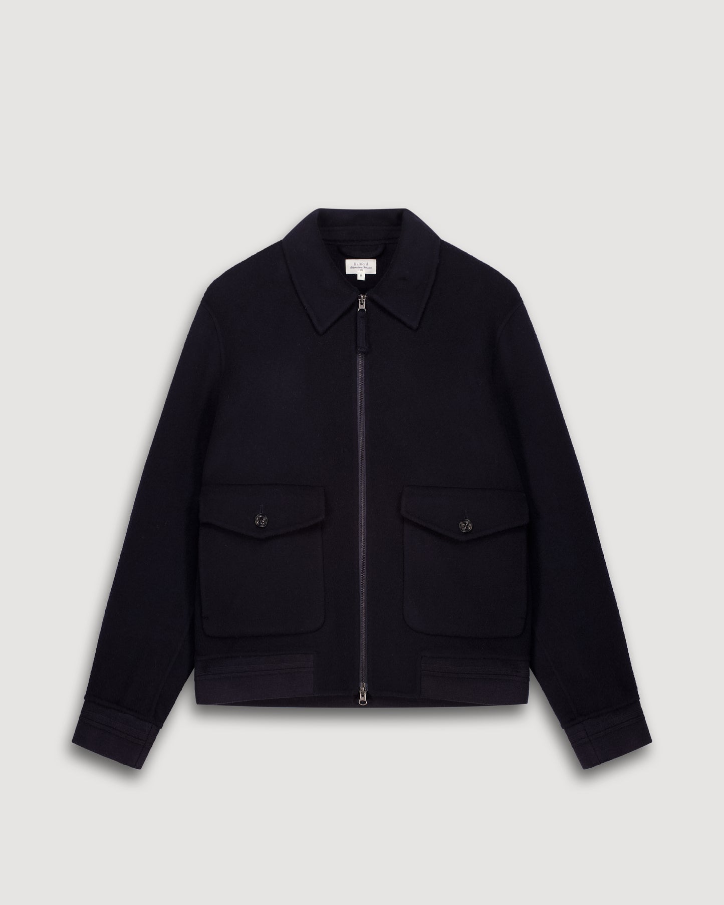 Doug Men's Navy Blue Double Face Wool Jacket