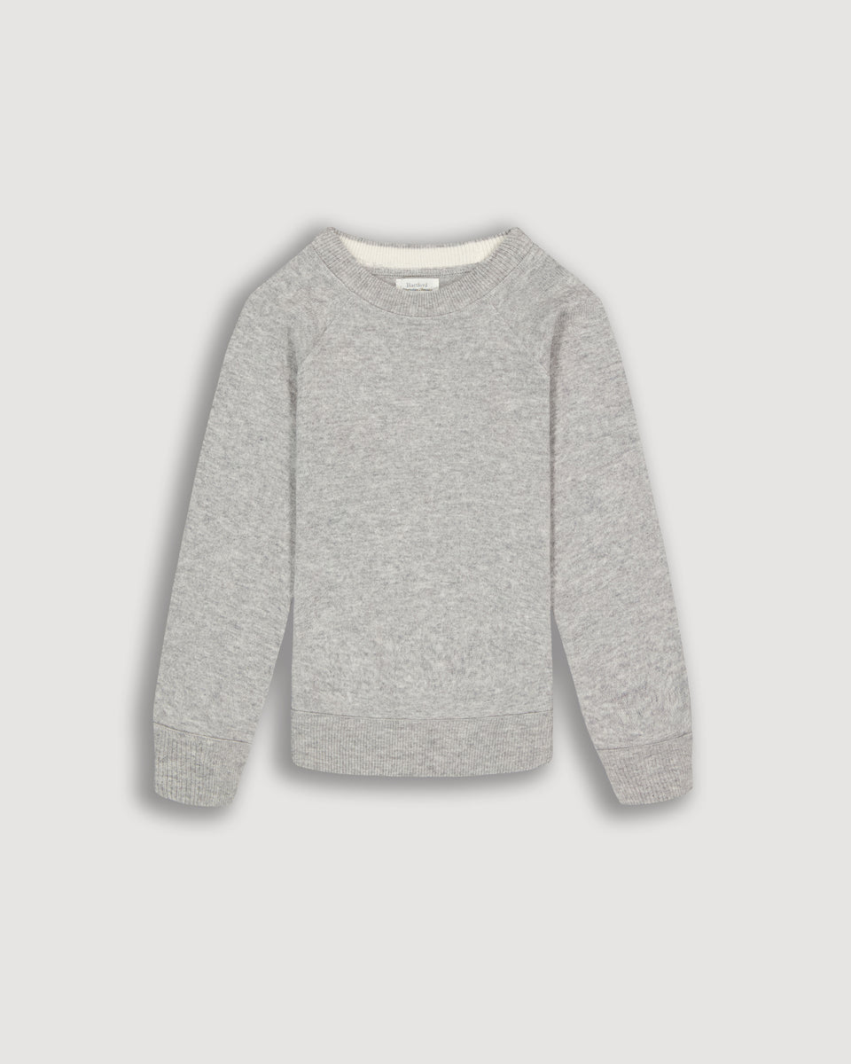 Jersey de niño Lana & Cachemira Gris brezo - Image principale