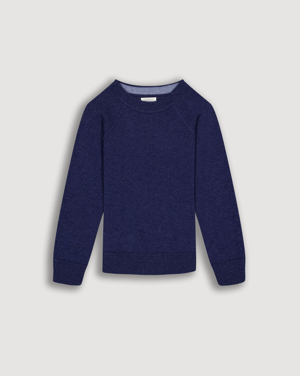 Jersey de niño Lana & Cachemira Azul índigo - Image principale
