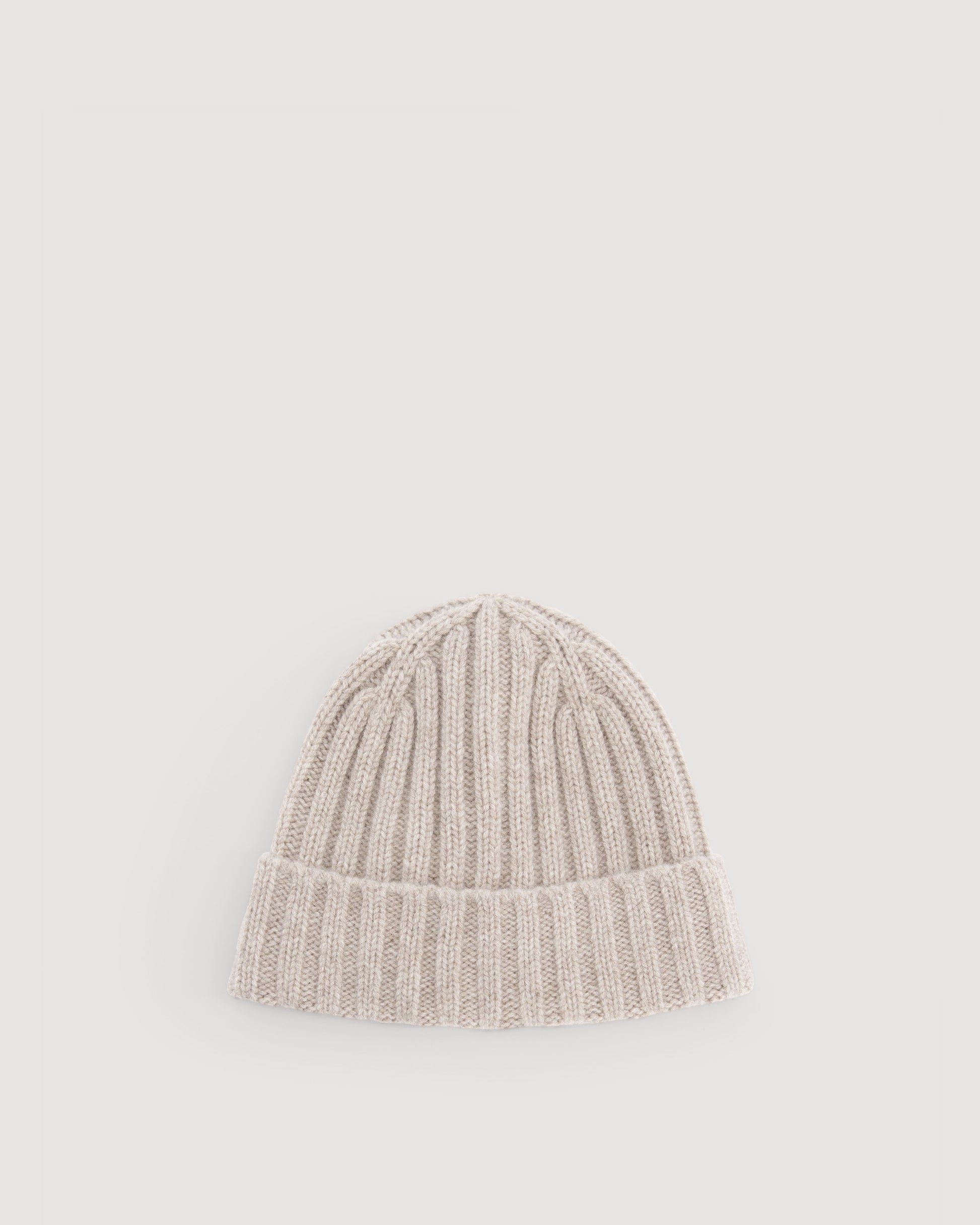 Bonnet Garçon en Laine & Cachemire Beige