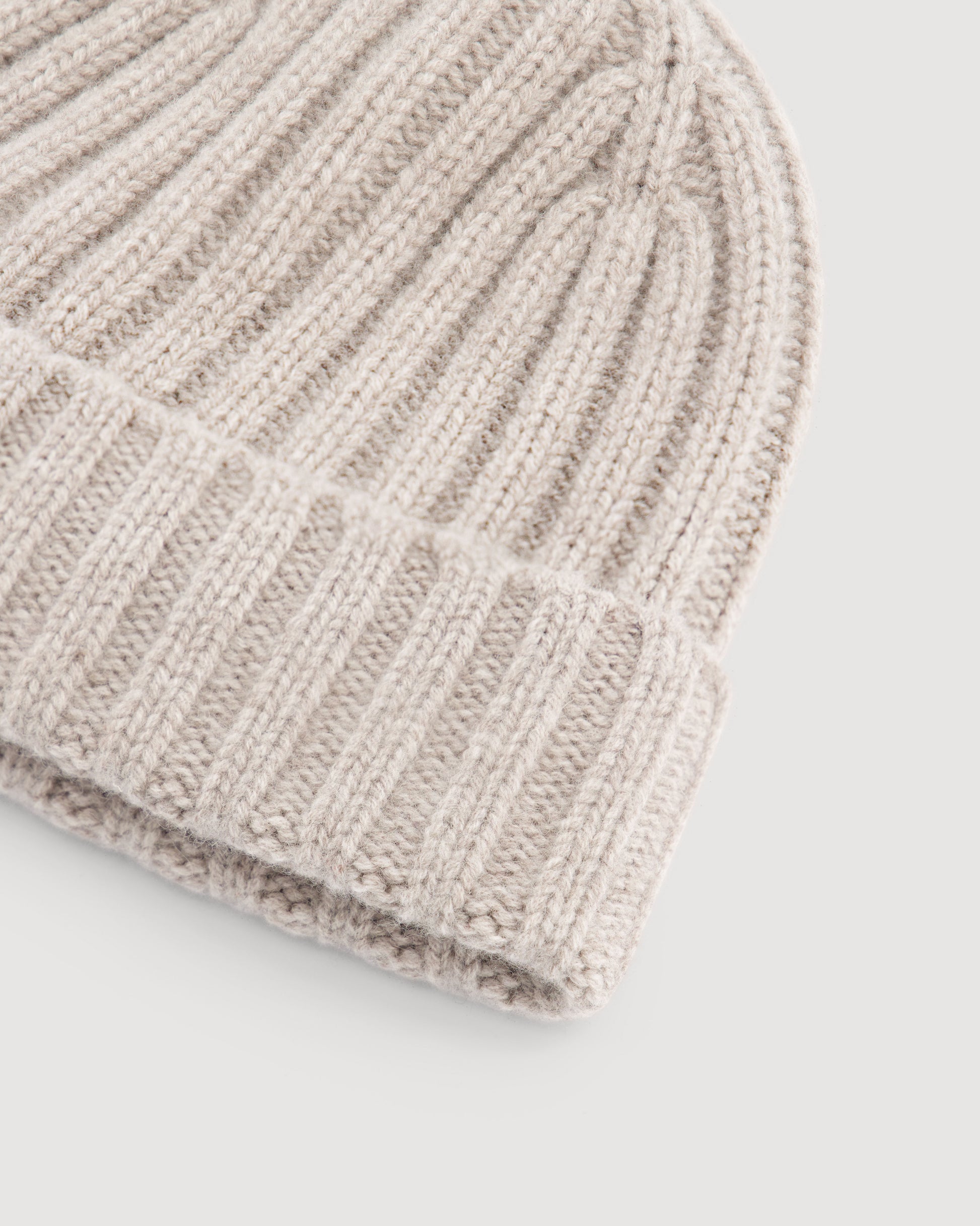 Bonnet Garçon en Laine & Cachemire Beige