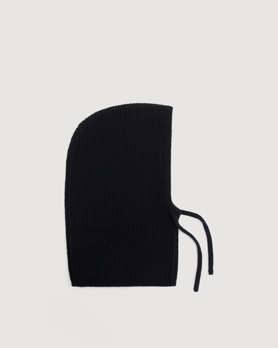 Mellon Girl's Black Merinos Wool & Cachemire Beanie - Image principale