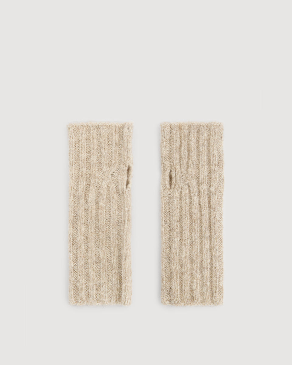 Mitaines Femme en Yak & Alpaga Naturel Gloves - Image 3