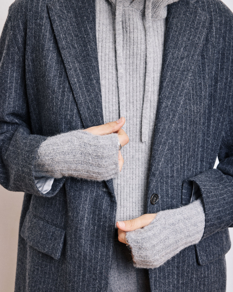 Mitaines Femme en Yak & Alpaga Gris chiné Gloves - Image 3