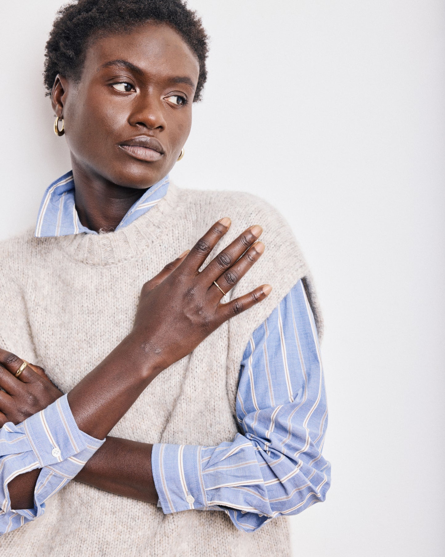 Pull Femme en Laine & Alpaga Naturel Mam