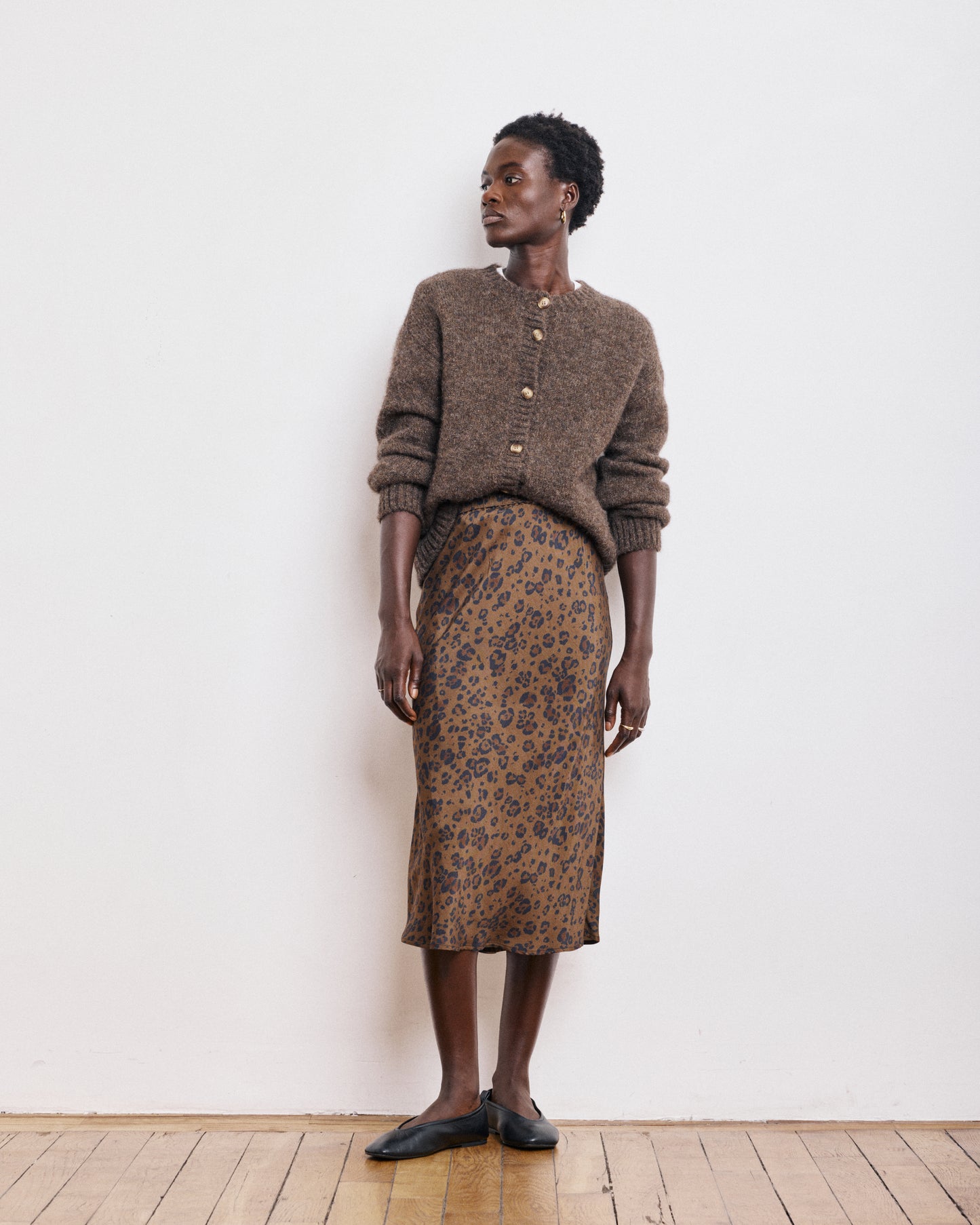 Meja Women's Brown Alpaga & Lurex Sweat