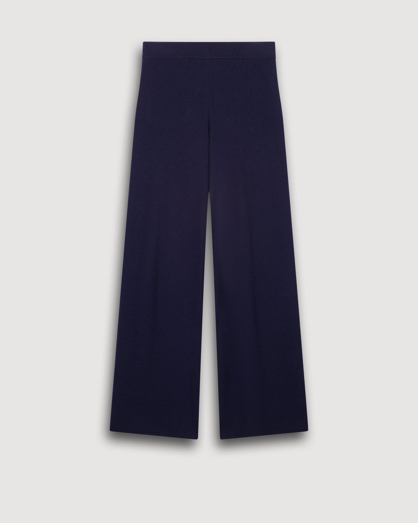 Pantalon Femme en Viscose & Laine Mérinos Bleu Marine Metissa