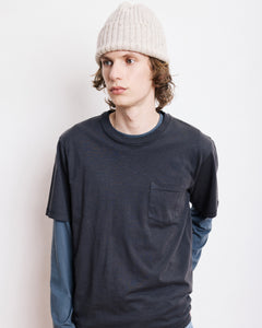 Bonnet Homme en Donegal de Laine & Alpaga Ecru
