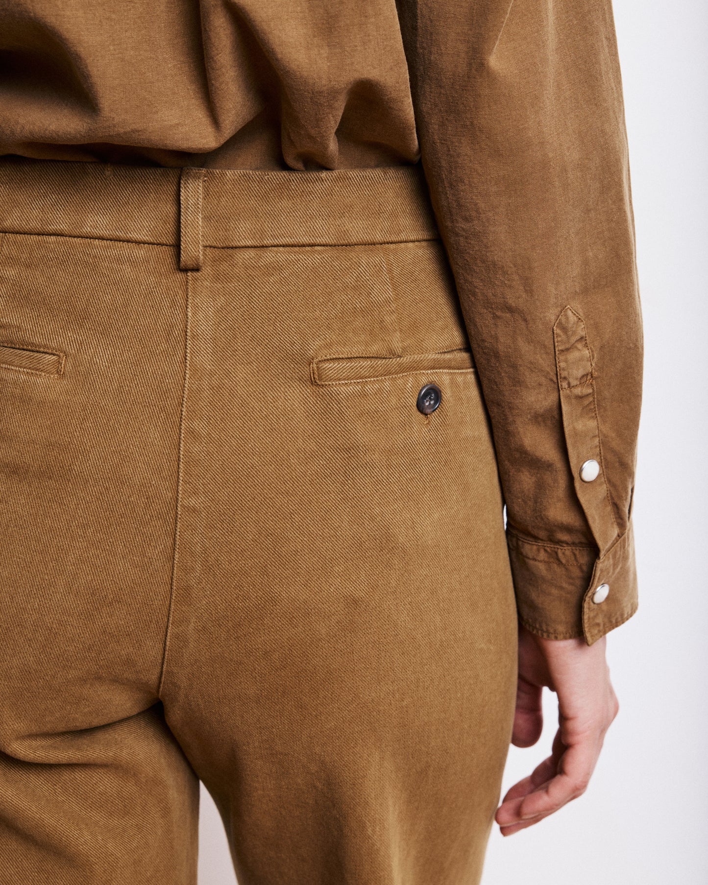 Pantalon Femme en Lyocell & Coton Mocha Pandore