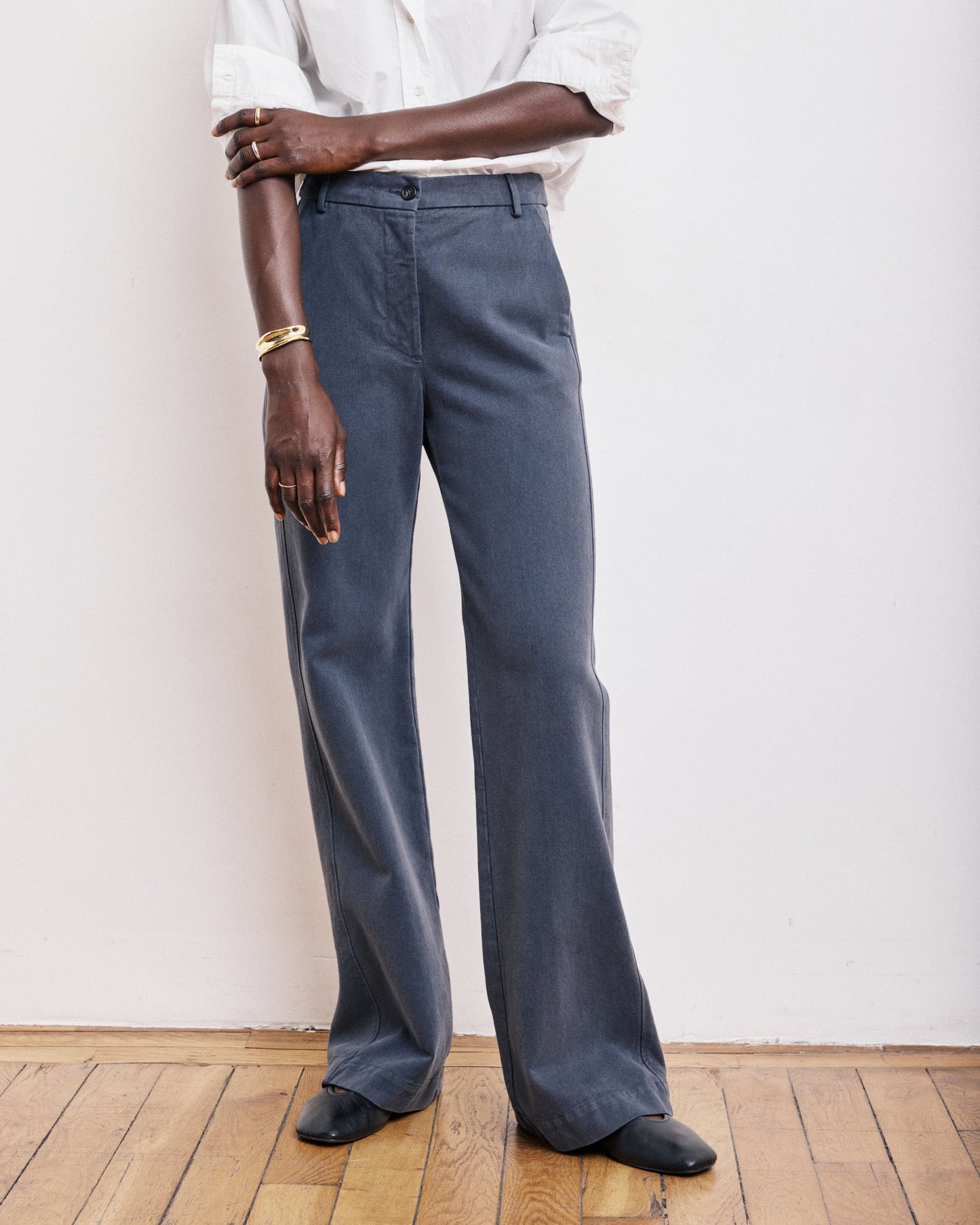 Pantalon Femme en Lyocell & Coton Carbone Pandore