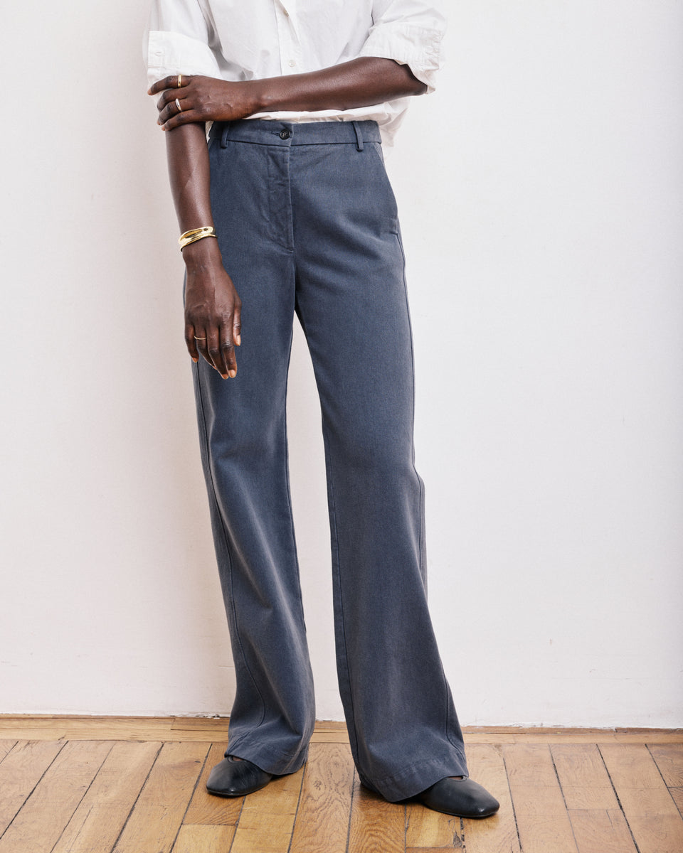 Pantalones Mujer en Lyocell Algodón Carbono Pandora - Image alternative