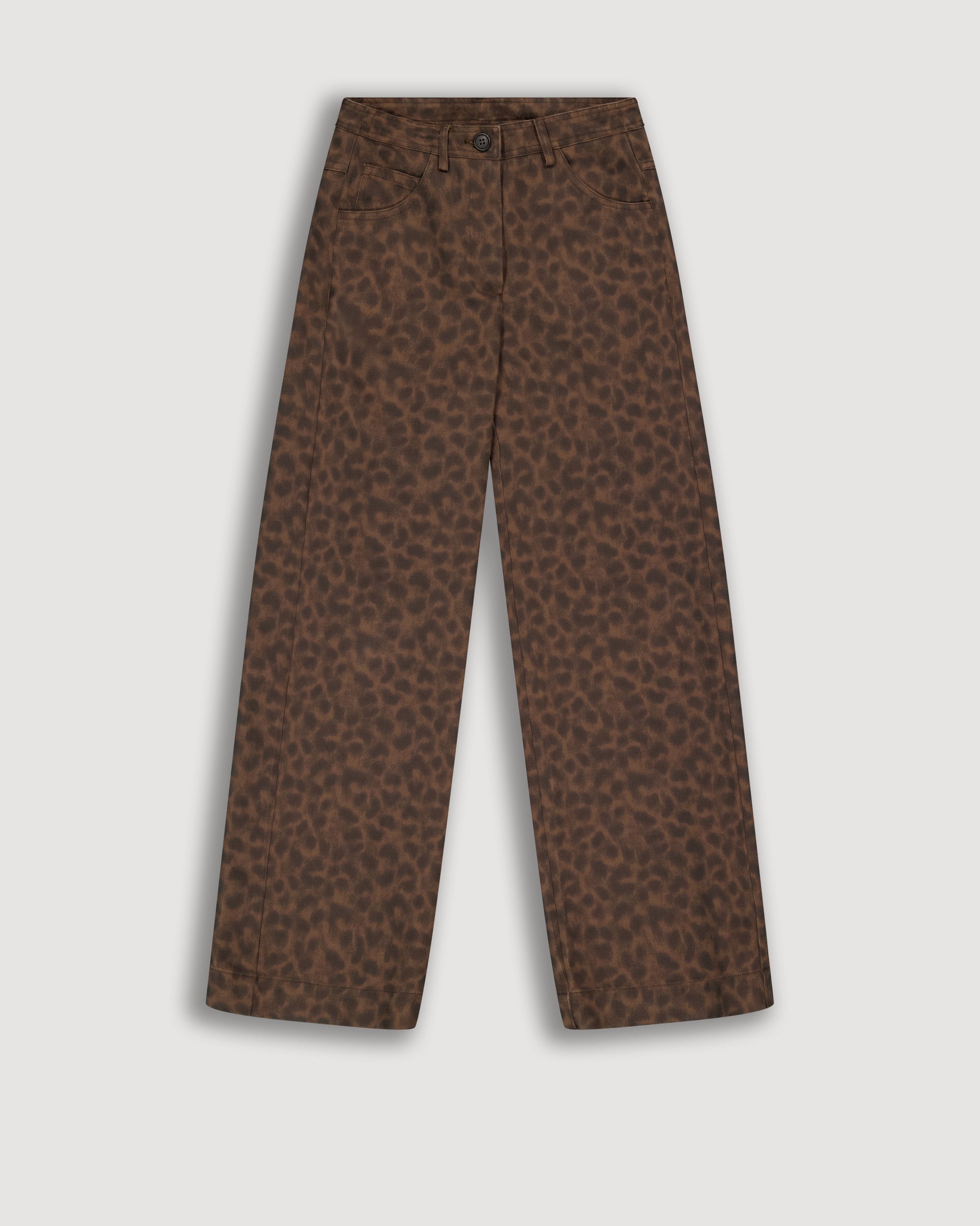 Pantalon Fille en Lyocell & Coton Léopard Pilote