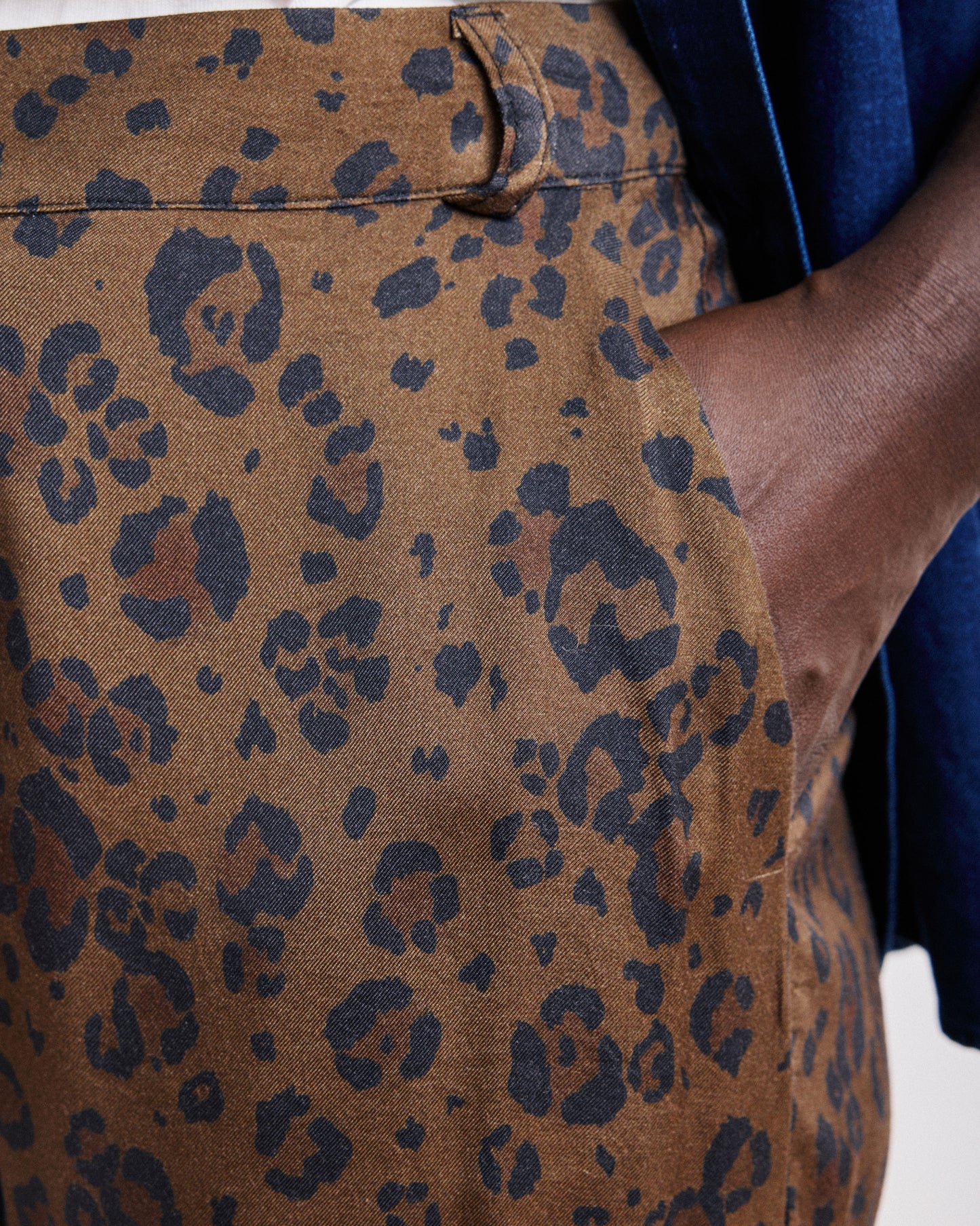 Pantalon Femme en Viscose Léopard Positano