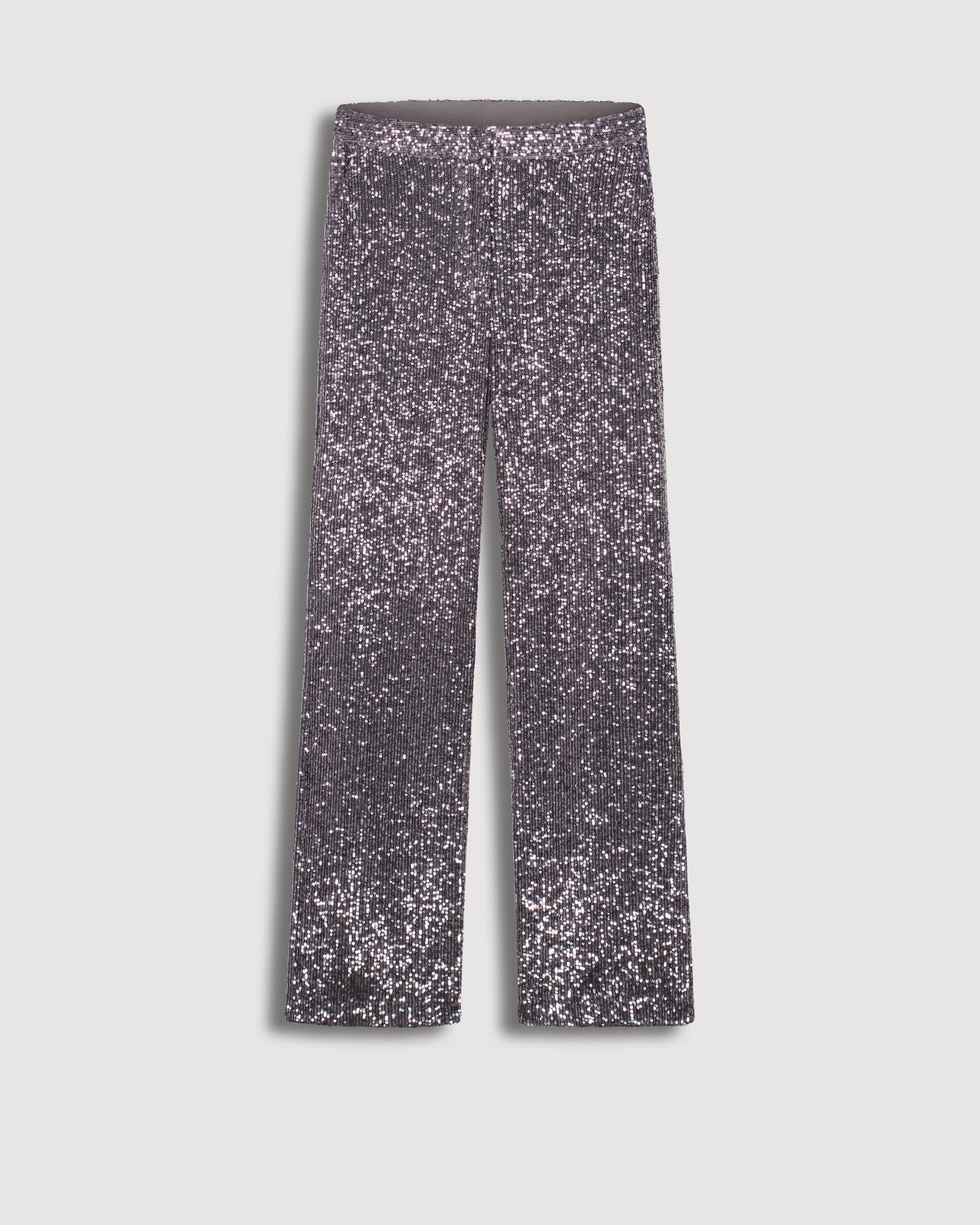 Paillette Women's Anthracite Grey Sequins Pants