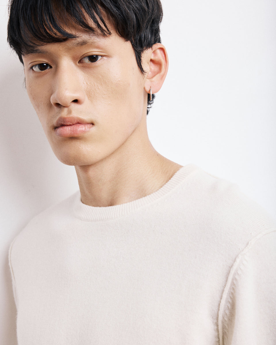 Crew Men's Off-white Wool & Cashmere Sweater - Image alternative