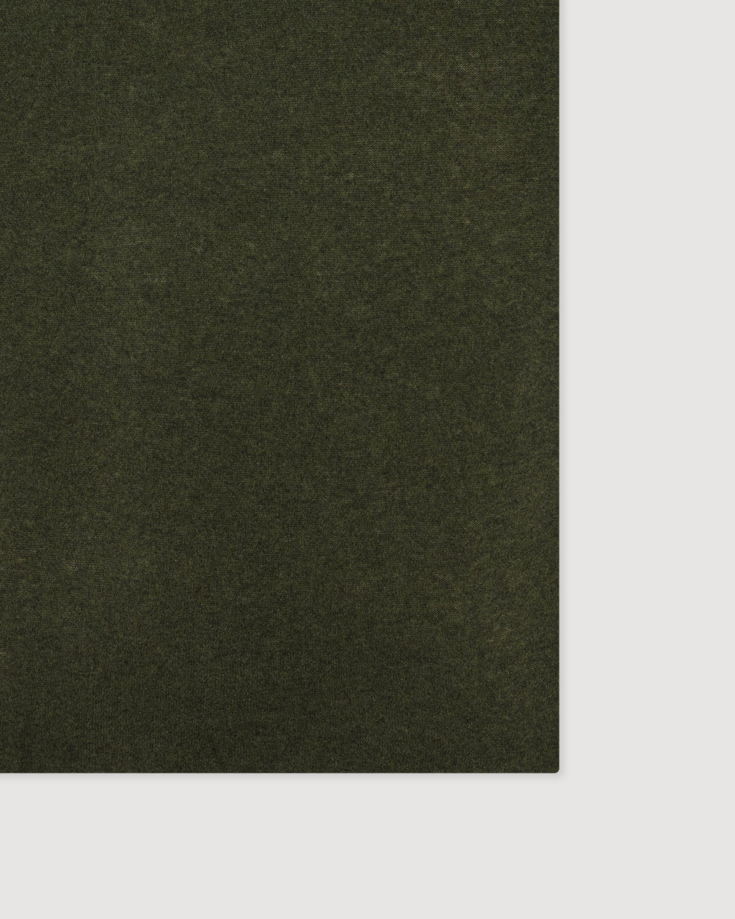 Echarpe Homme en Laine & Cachemire Vert Militaire