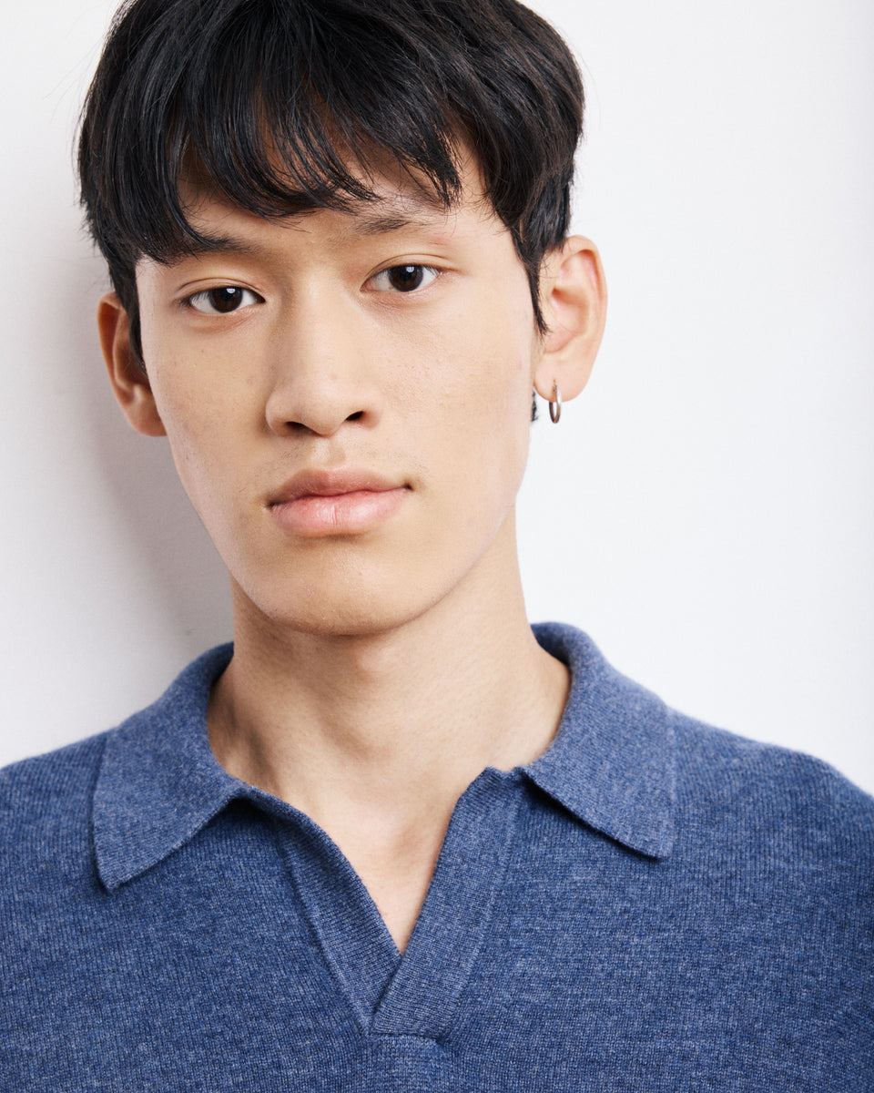 Polo Men's Cobalt Blue Wool & Cashmere Sweater - Image alternative