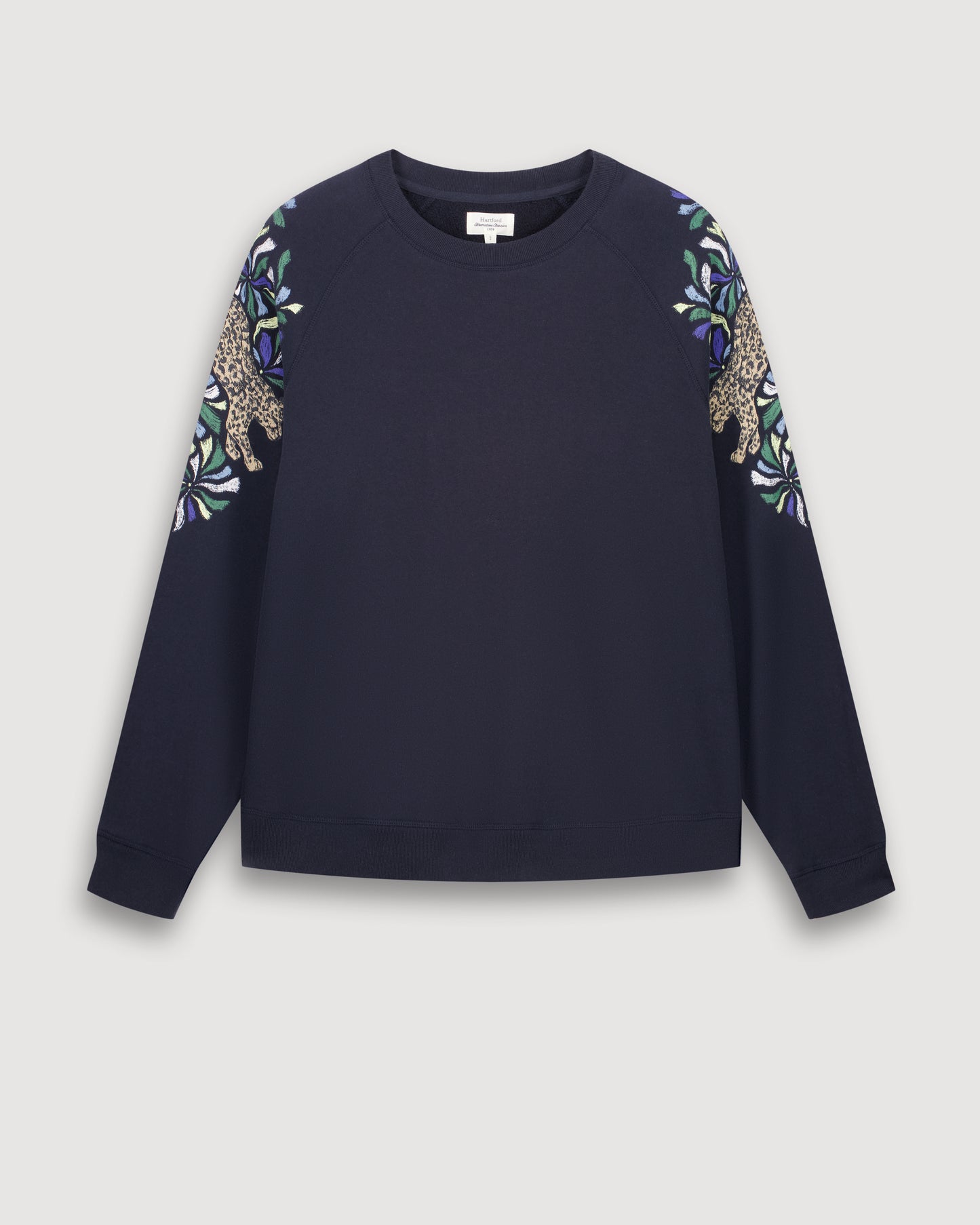 Sweatshirt Femme en Coton & Modal Bleu Nuit Taopard